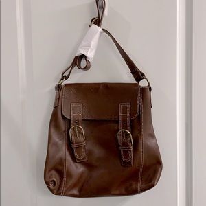 NWOT Boden brown leather bag